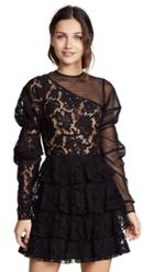 Ewa Herzog Lace Mesh Combo Dress