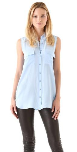 Equipment Sleeveless Signature Blouse