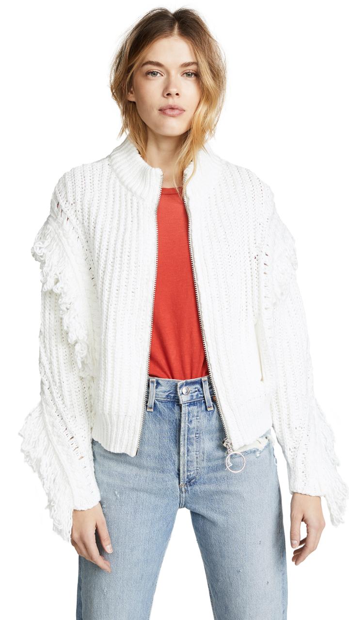 Wildfox Christophe Zip Cardigan