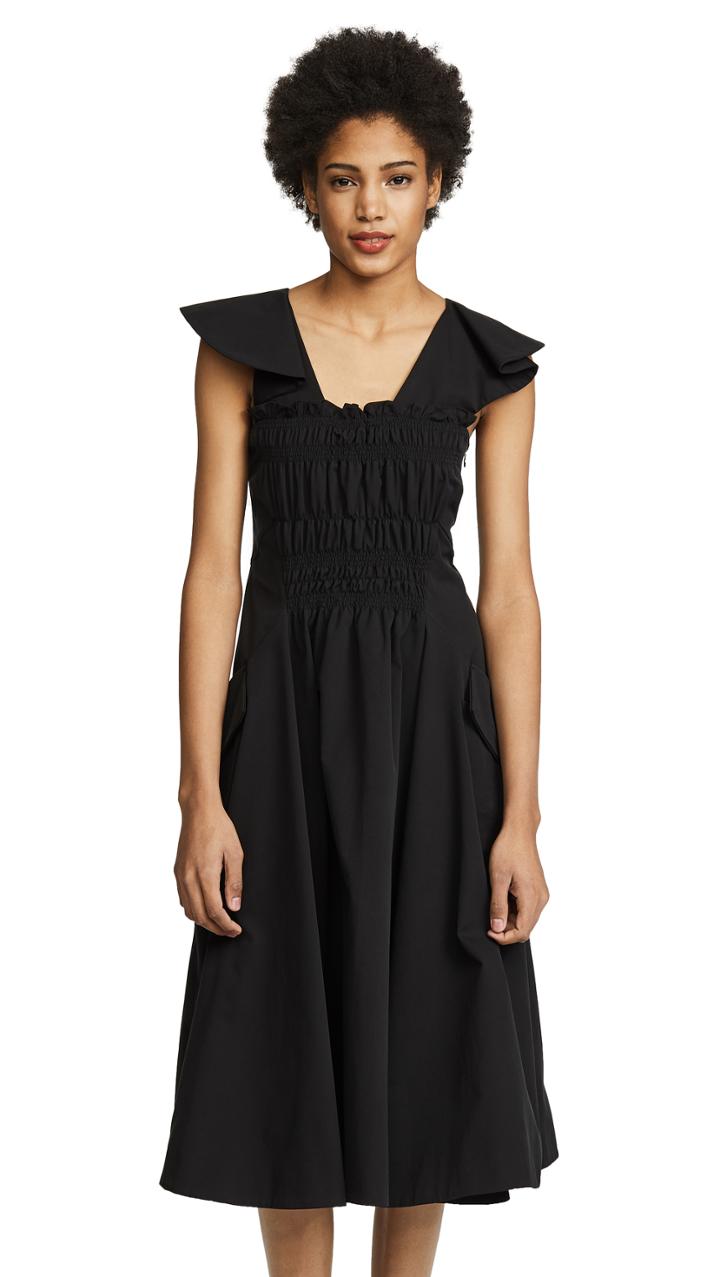 Carven Cap Sleeve Dress