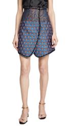 Costarellos Wrap Paneled Skirt