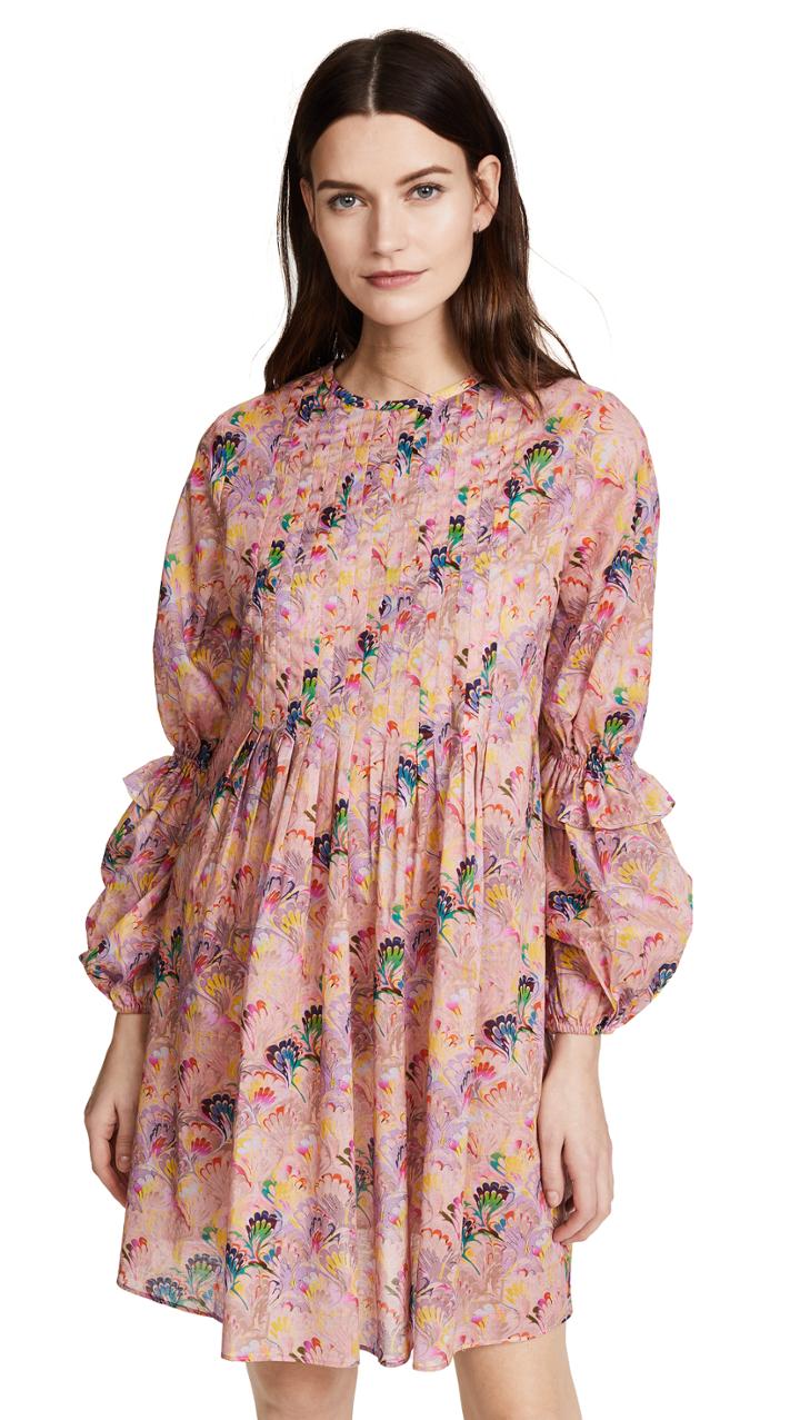 Cynthia Rowley Havana Pintuck Dress