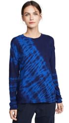 Raquel Allegra Long Sleeve Tie Dye Crew