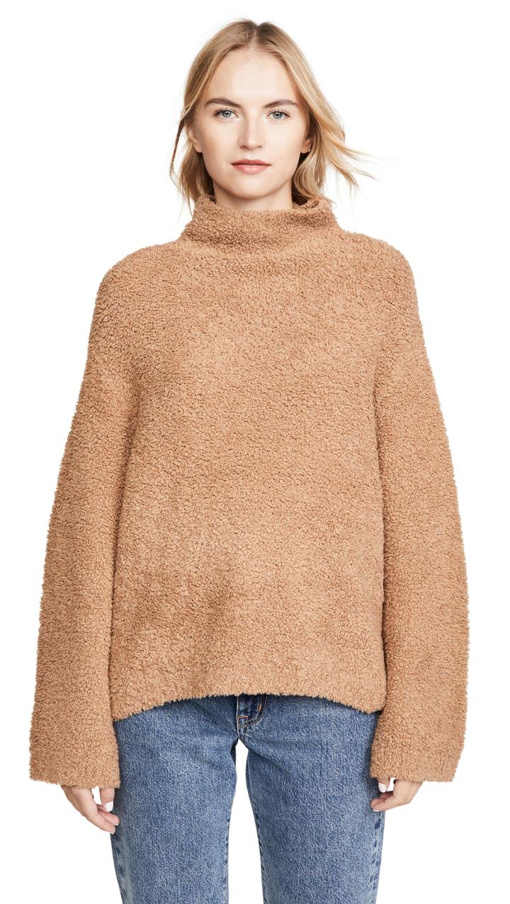 Vince Teddy Funnel Neck Sweater