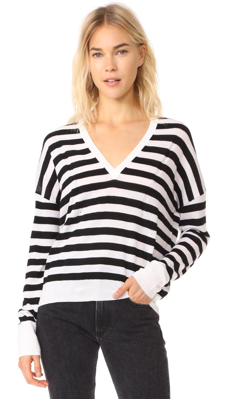 Rag Bone Jean Bevan V Neck Sweater
