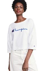 Champion Premium Reverse Weave Cropped 3 4 T Shirt