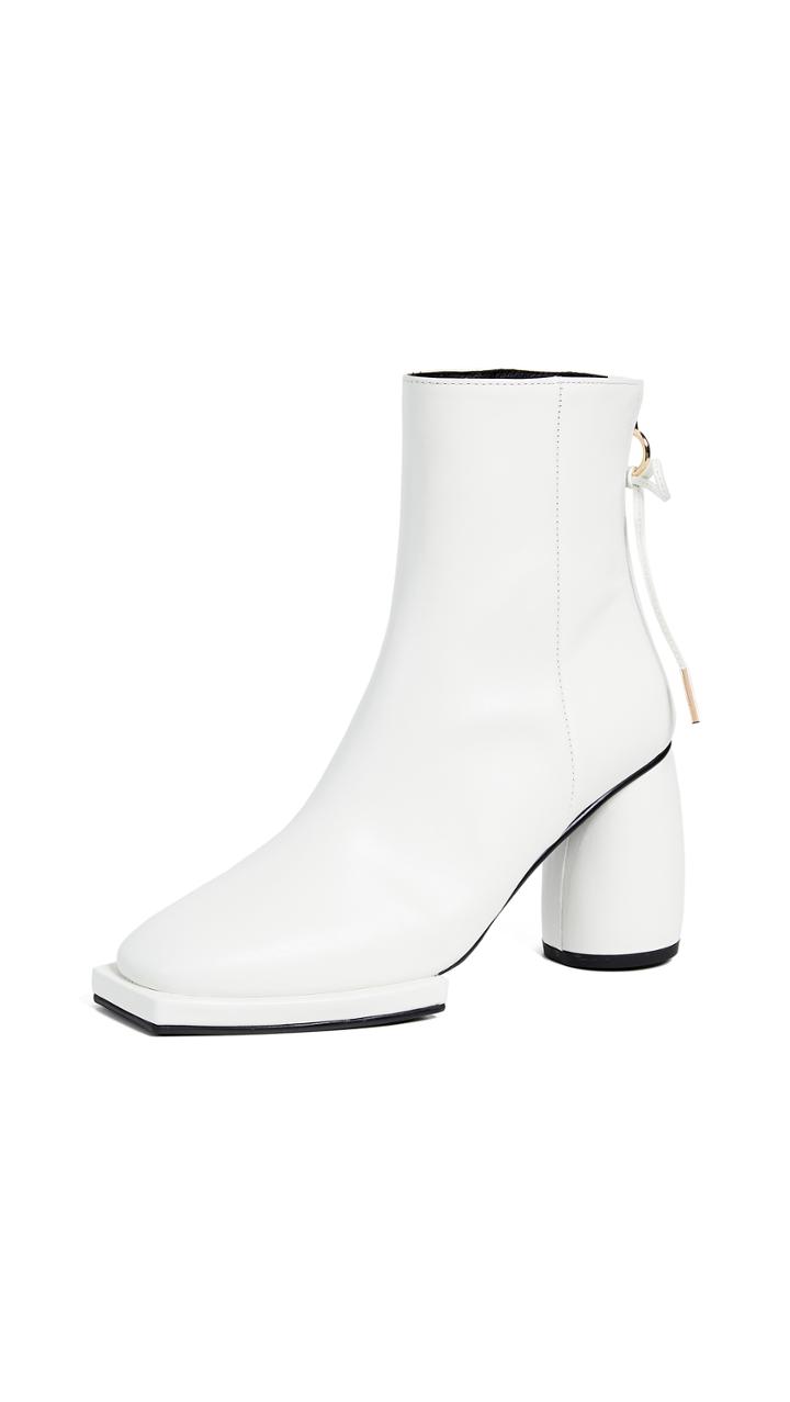 Reike Nen Square Ribbon Half Booties