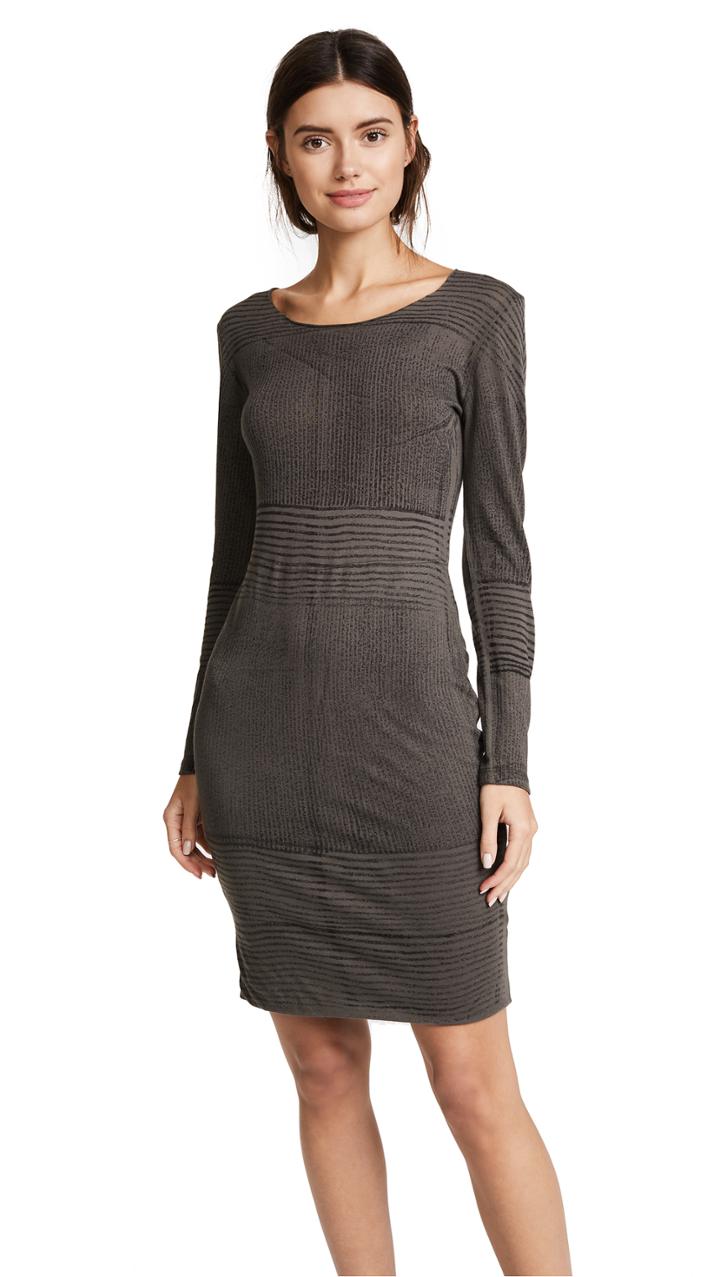 Raquel Allegra Long Sleeve Fitted Dress