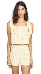 Kos Resort Printed Tie Top