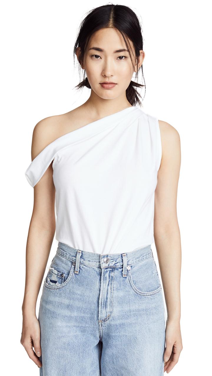 The Range Bare Shoulder Twisted Tank Top