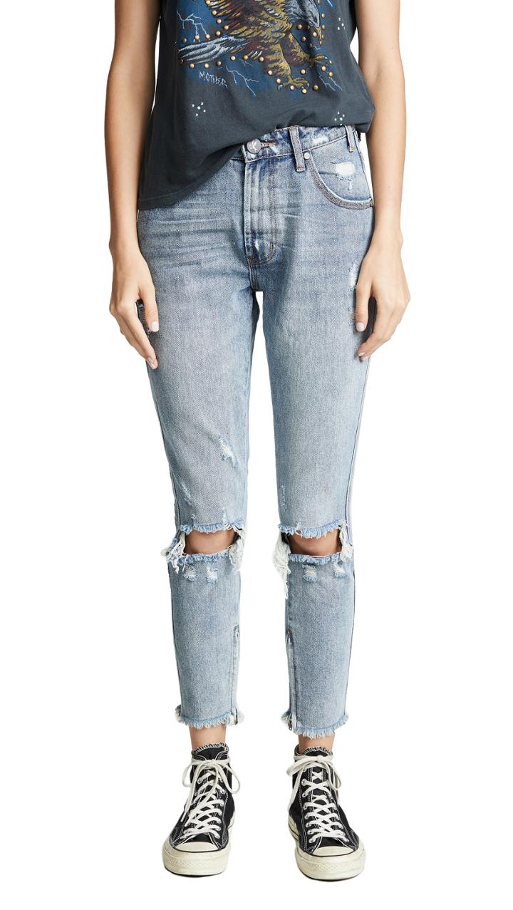 One Teaspoon Storm Boy Freebirds High Waist Skinny Jeans