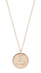 Zoe Chicco 14k Gold Small Mantra Necklace