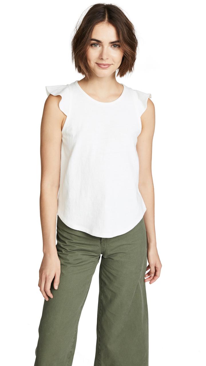 Madewell Ruffle Sleeve Tank Top