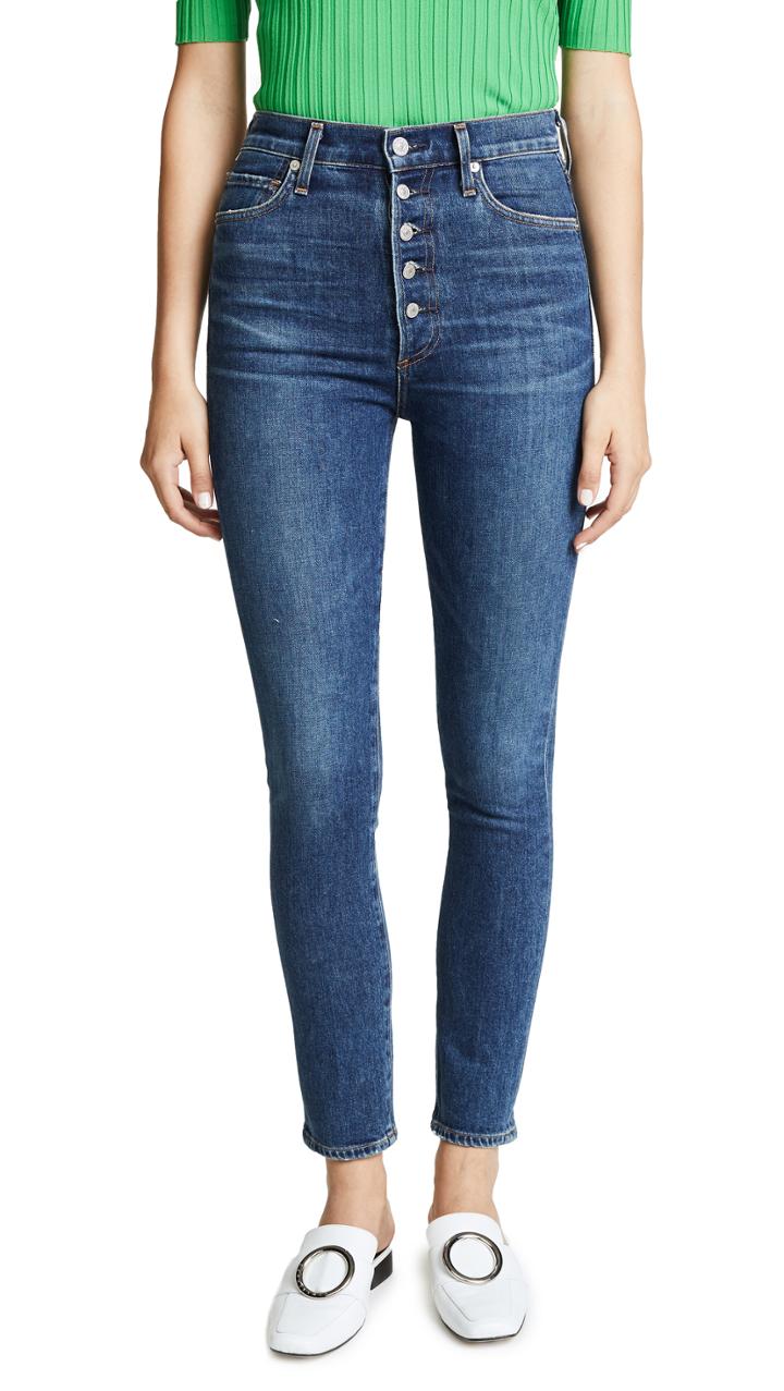 Citizens Of Humanity Olivia Exposed Fly High Rise Jeans