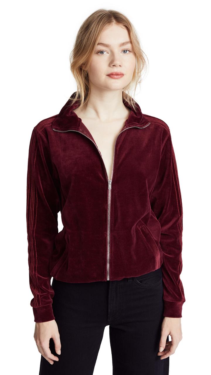 Iro.jeans Iro. Jeans Aamy Velour Zip Up Track Jacket