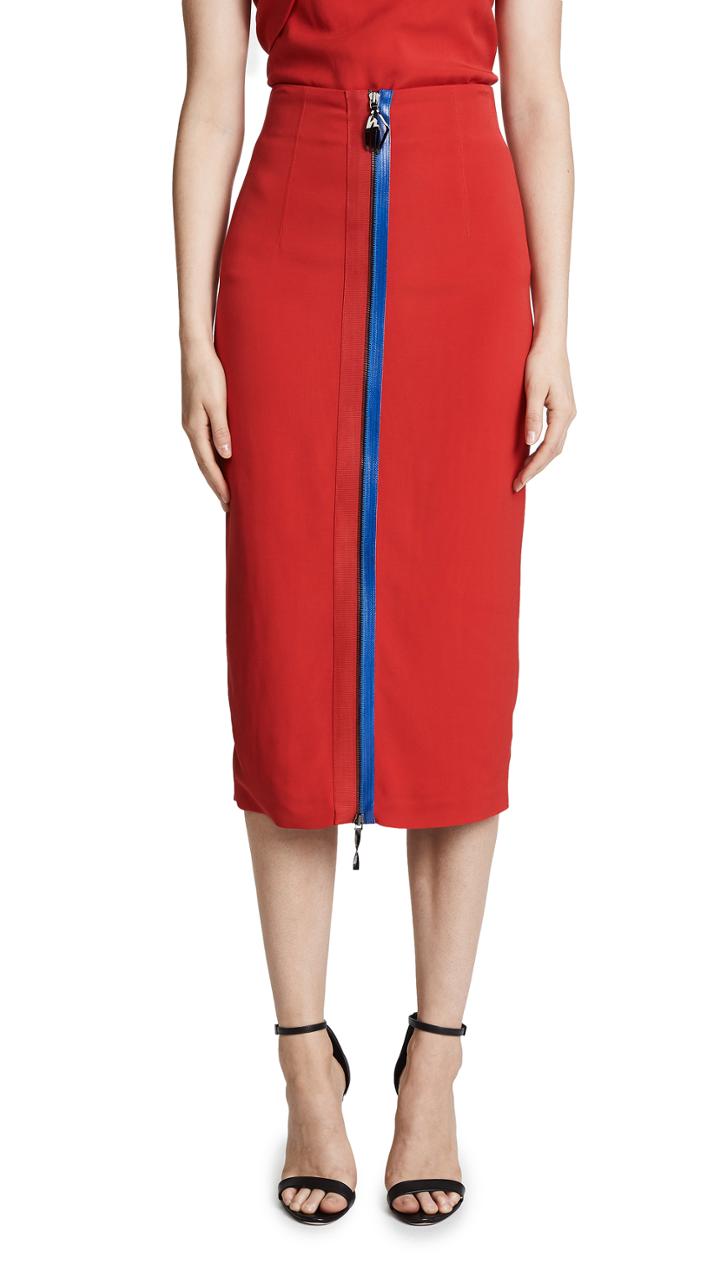 Cushnie Et Ochs 2 Way Zip Pencil Skirt