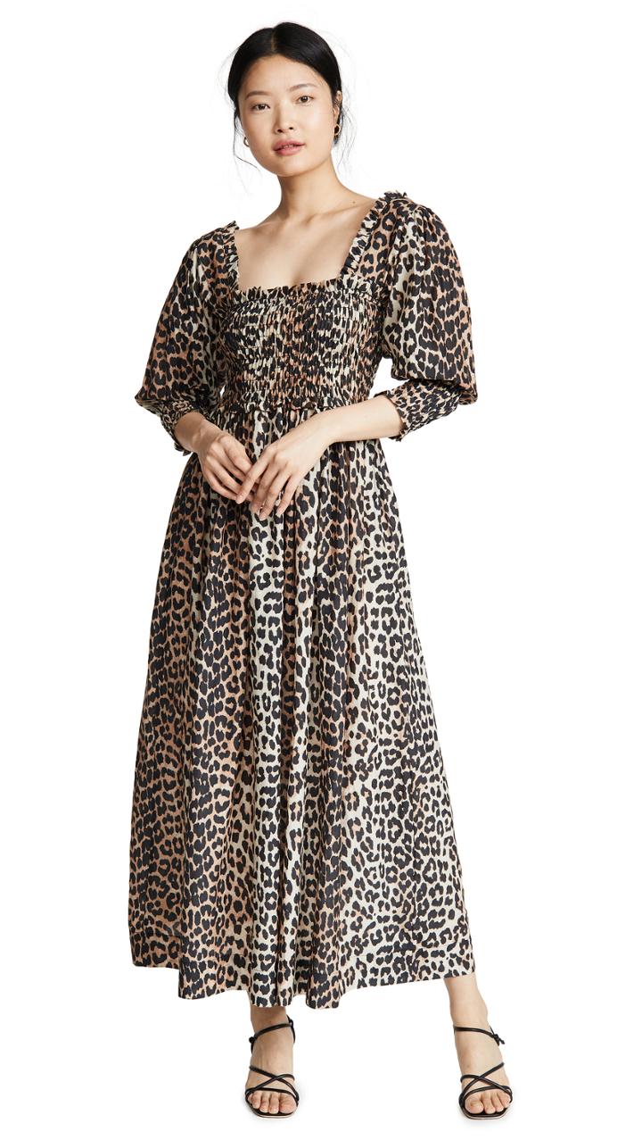 Ganni Cotton Silk Dress