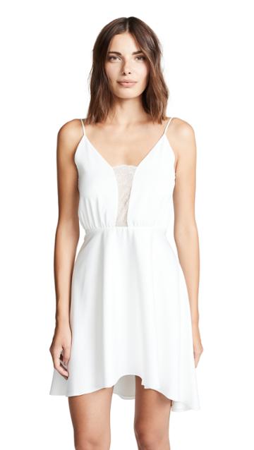 Rime Arodaky Misha Lace Trim Dress