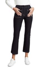 Derek Lam 10 Crosby Cropped Flare Trousers With Patch Pockets