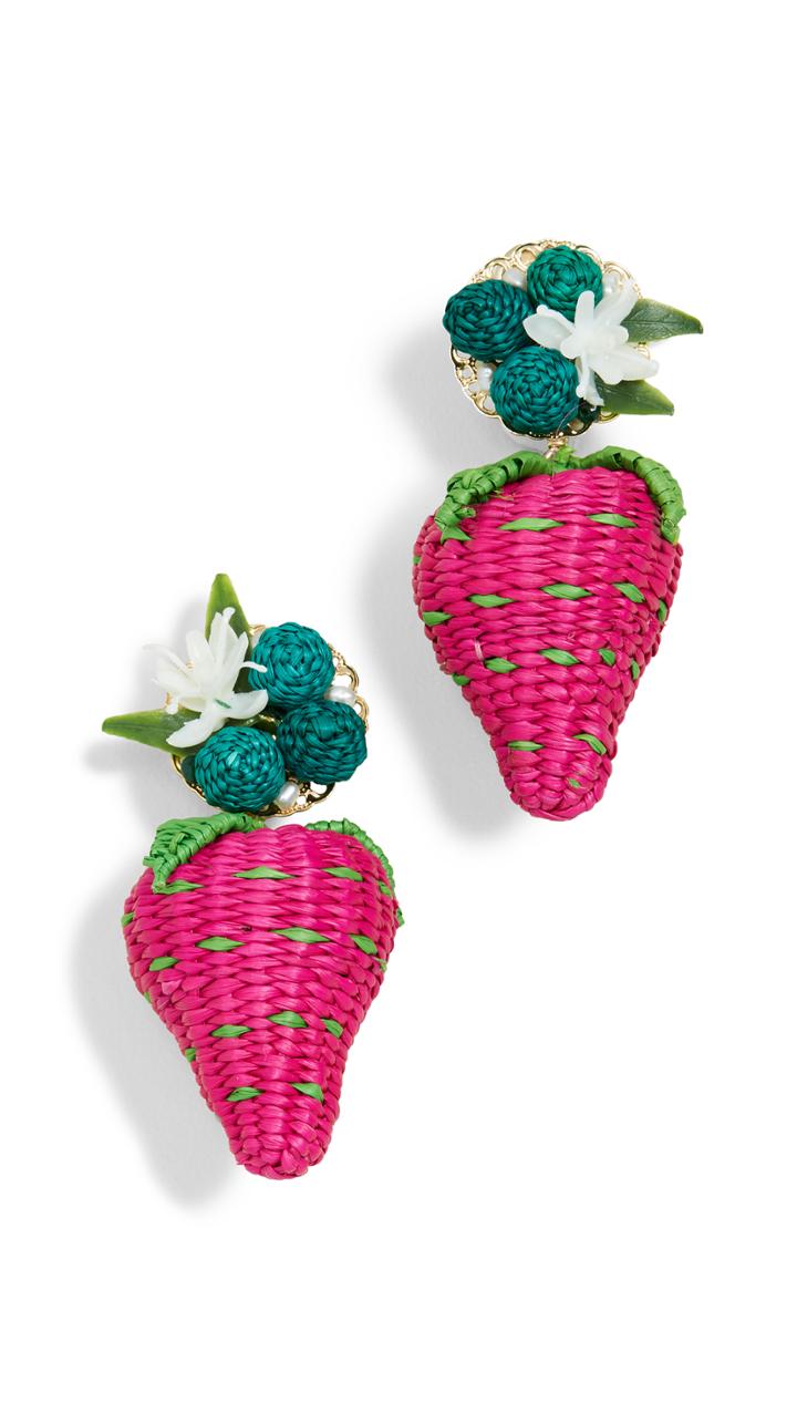 Mercedes Salazar Strawberry Earrings