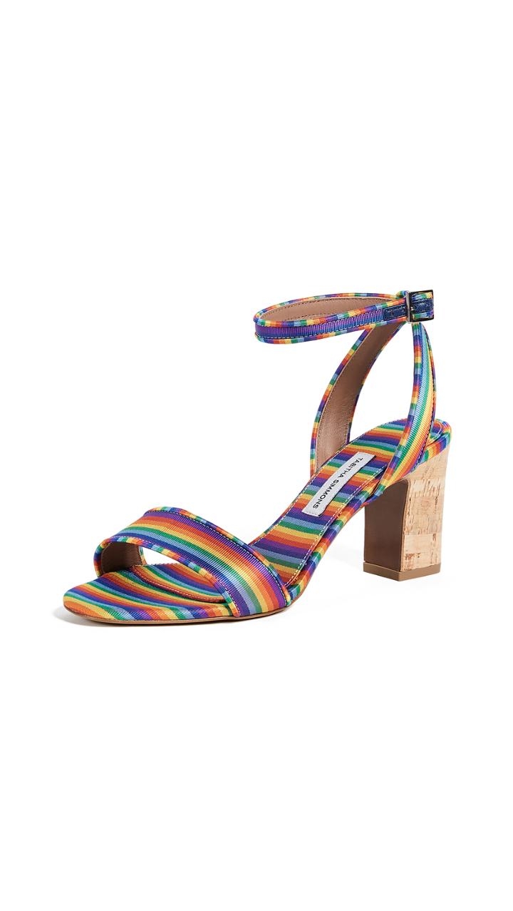 Tabitha Simmons Rainbow Sandal Pumps