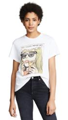 Re Done Girlfriend Tee With Not Yours Graphic