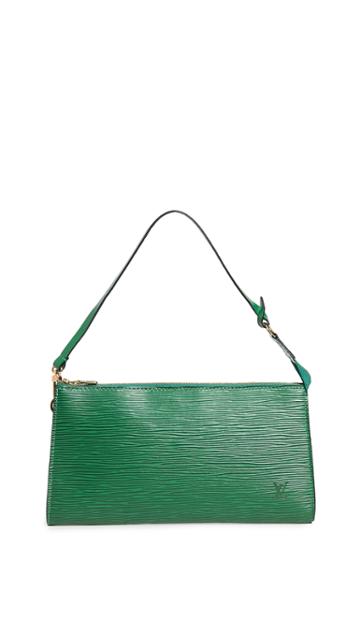 What Goes Around Comes Around Lv Green Pouchette