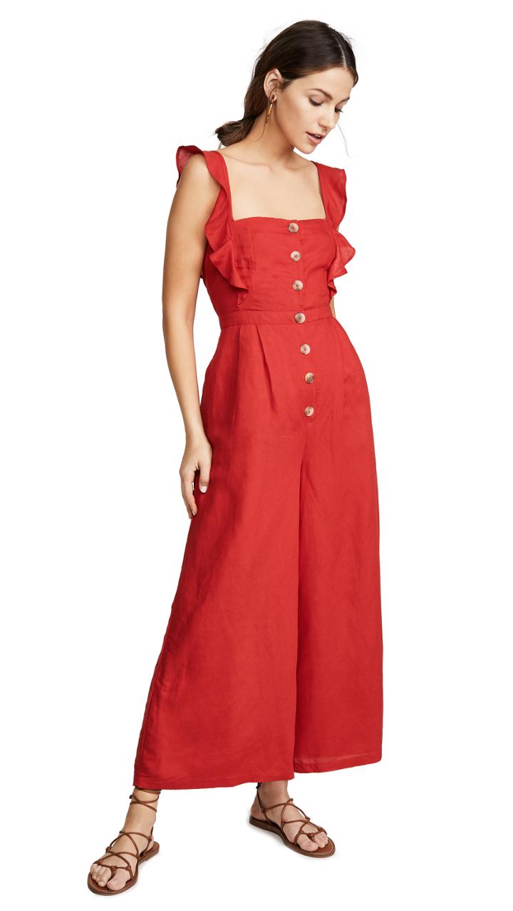 Red Carter Allison Jumpsuit