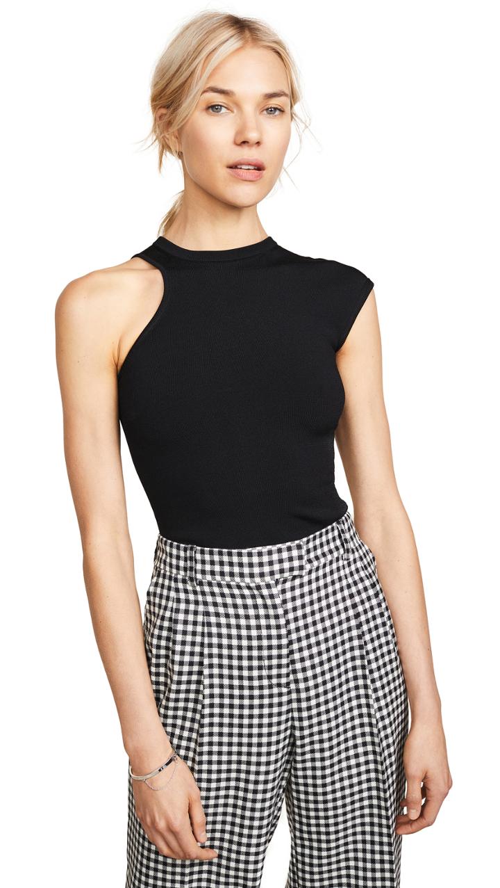 Cushnie Single Cap Sleeve Top