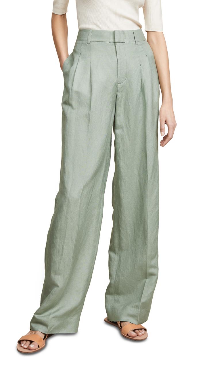 The Script Sophie Pleated Wide Leg Pants