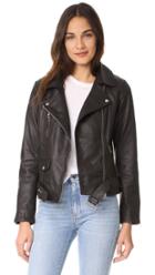Scotch Soda Maison Scotch Basic Leather Biker Jacket