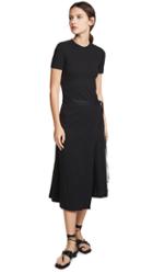 Rosetta Getty Short Sleeve Apron Wrap Tunic