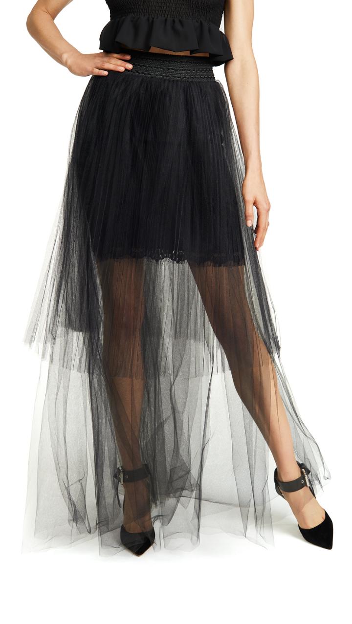 Loyd Ford Tulle Maxi Skirt