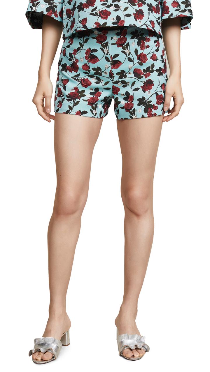 Alice Olivia Sherri Zip Shorts