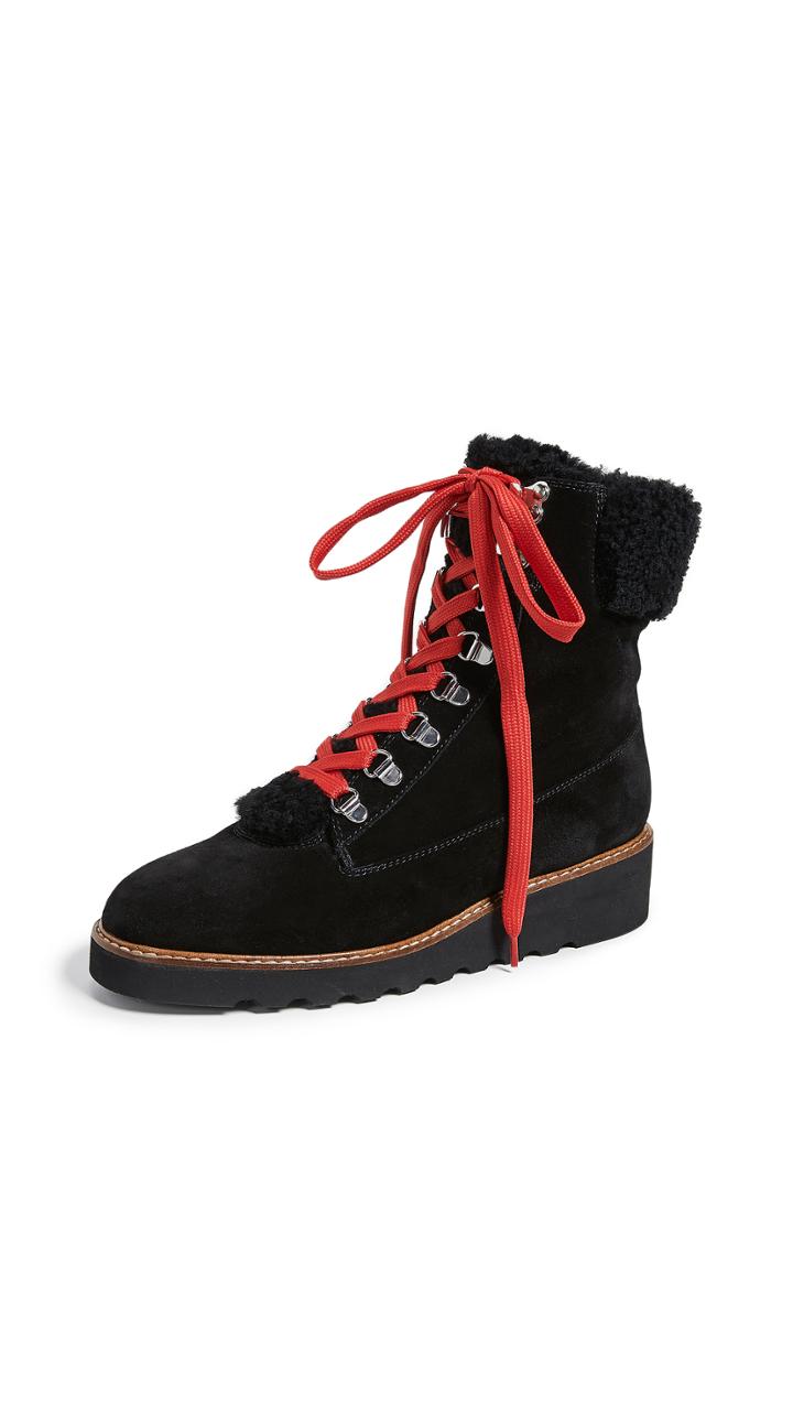 Veronica Beard Vale Hiker Shearling Boots