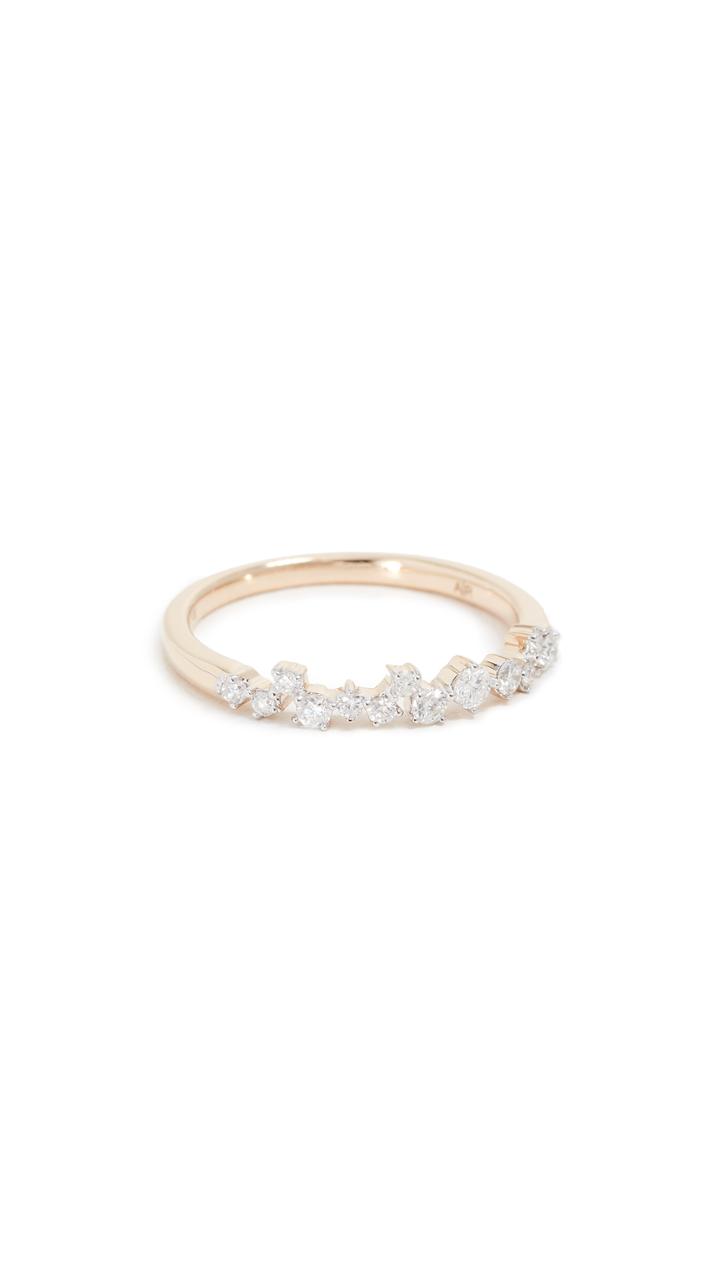 Adina Reyter 14k Extended Scattered Diamond Ring