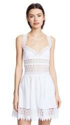 Caroline Constas Smocked Strapless Jumpsuit