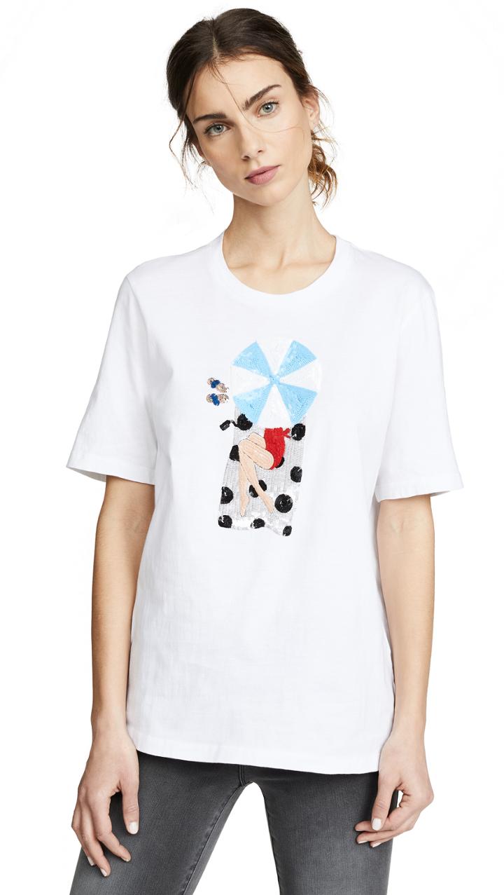 Markus Lupfer Alex Beach Girl Sequin Tee