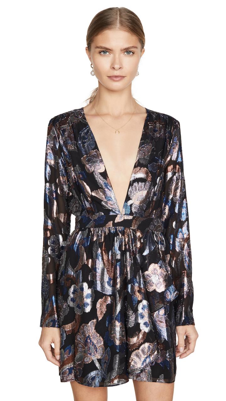 Ramy Brook Lurex Jacquard Shaina Dress