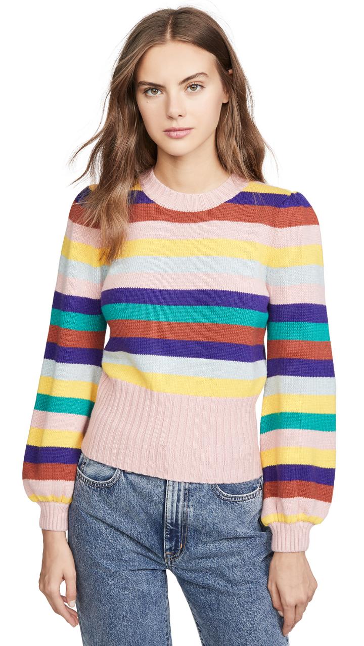 Rachel Antonoff Bridget Puff Sleeve Sweater