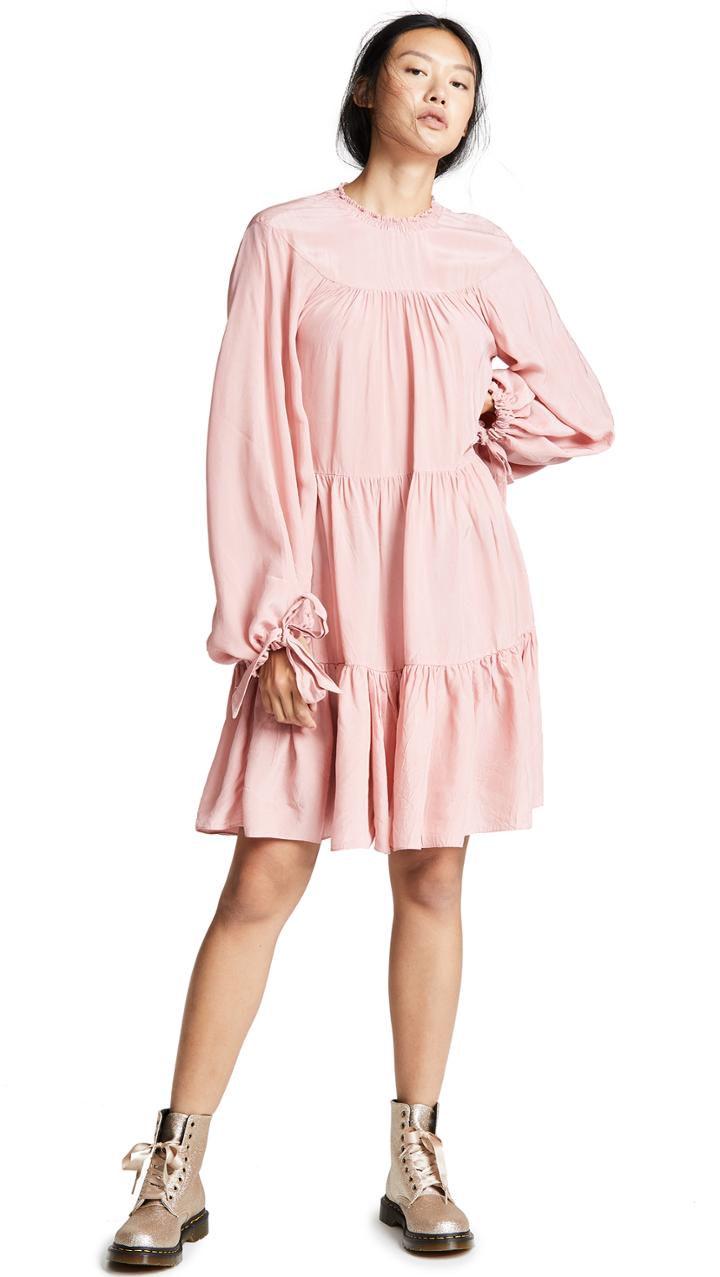 3 1 Phillip Lim Ls Short Gathered Dress