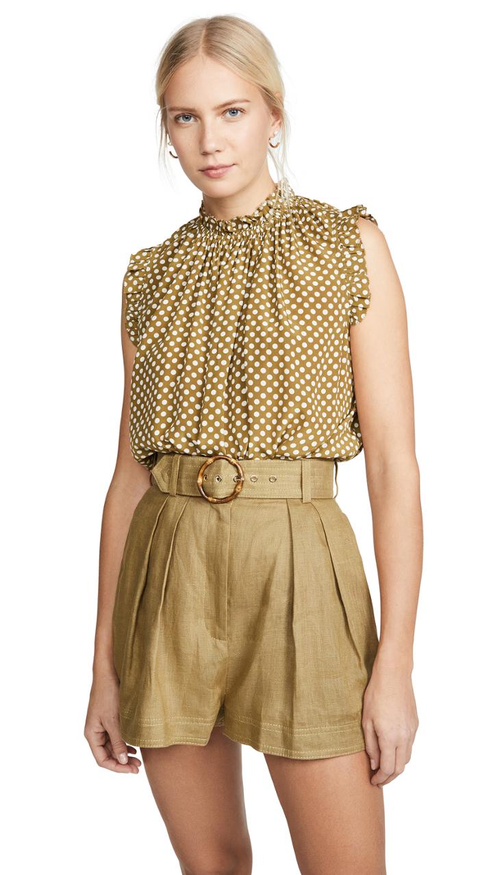 Zimmermann Super Eight Silk Frill Tank