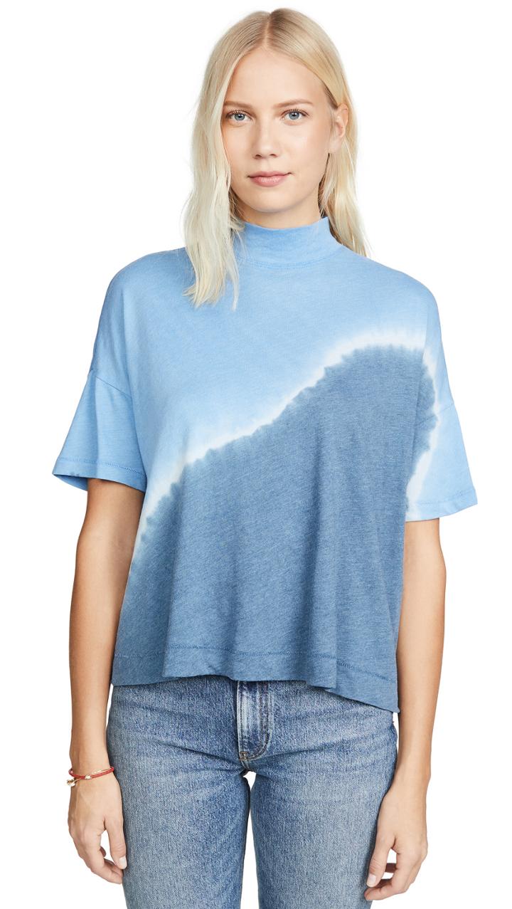 Raquel Allegra Mock Neck Boxy Top