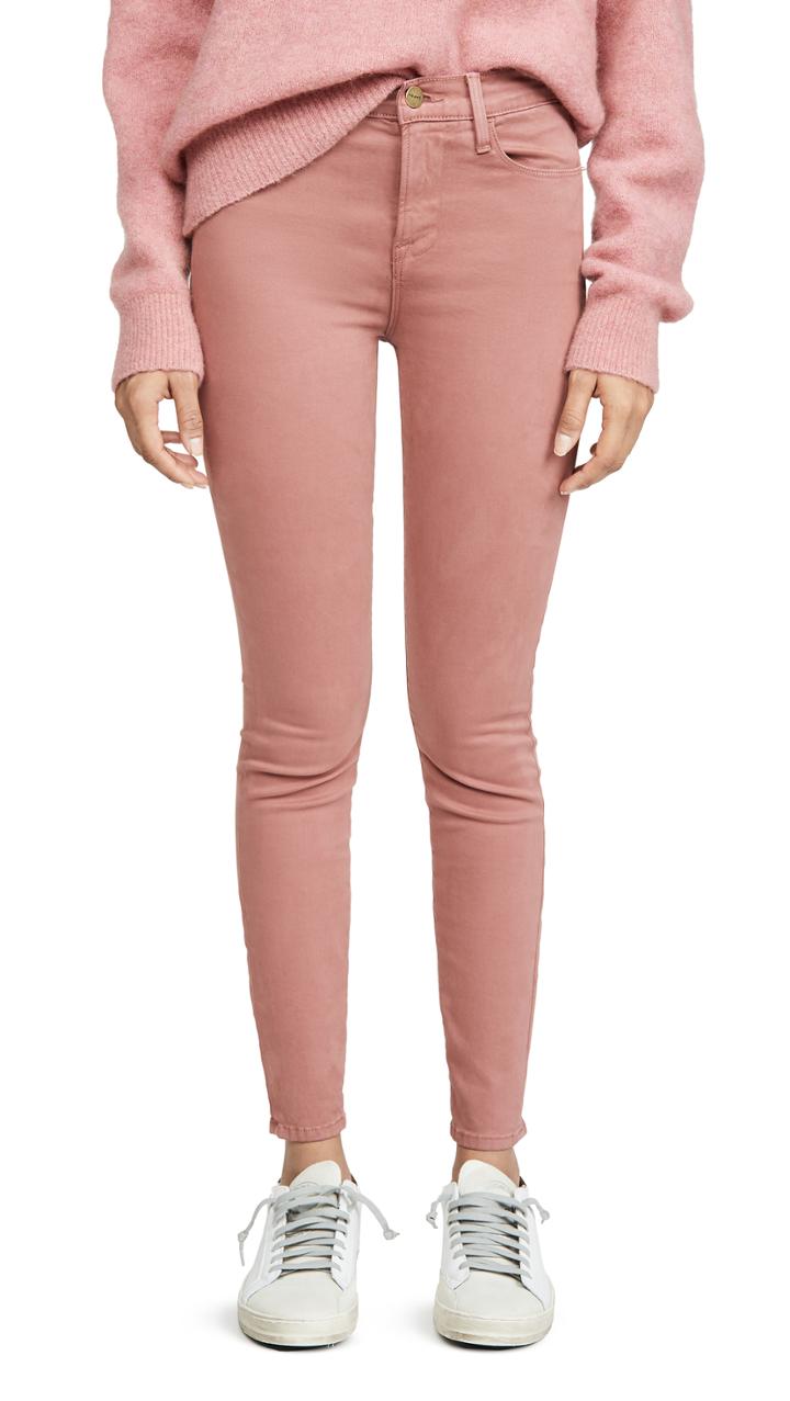 Frame Le High Skinny Sateen Jeans