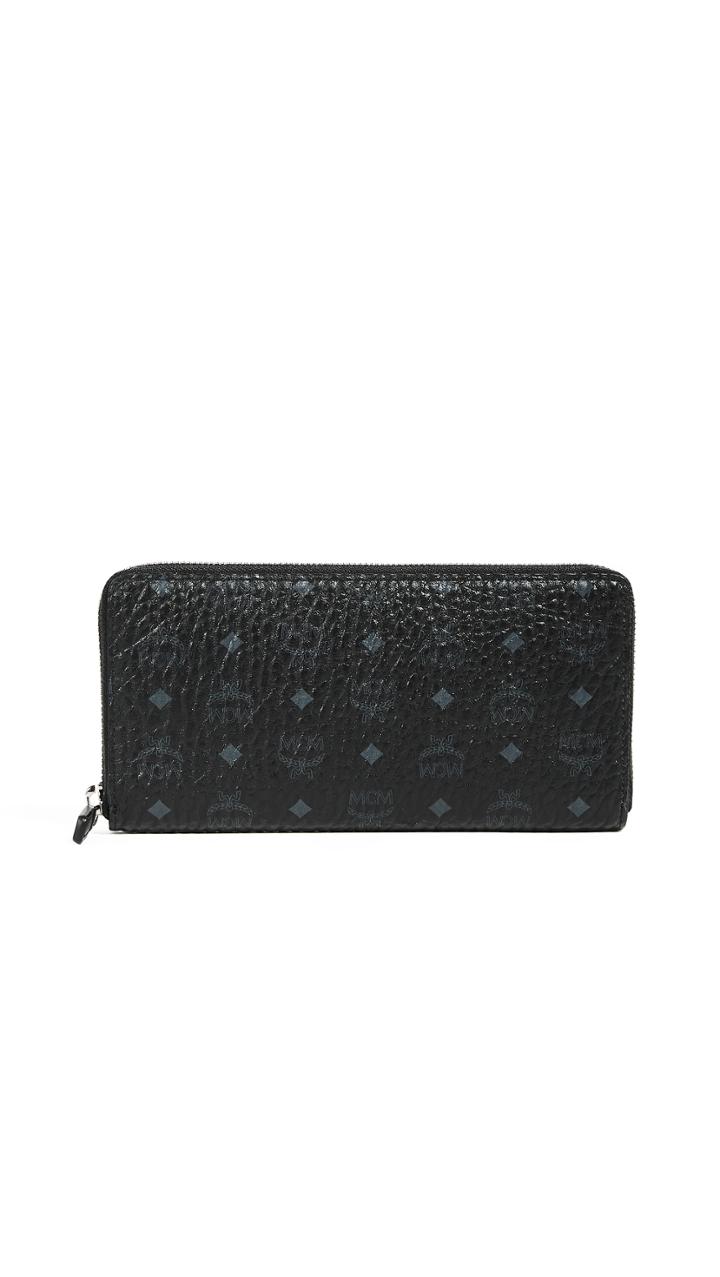 Mcm Zip Around Large Wallet