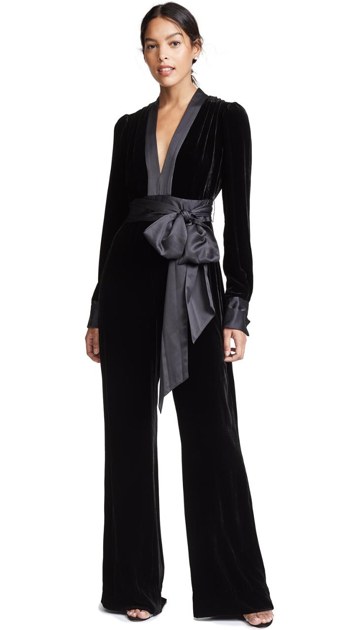 Diane Von Furstenberg Sash Jumpsuit
