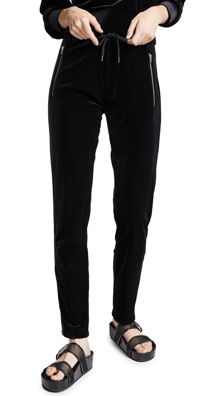Rag Bone Jean Velvet Zip Track Pants