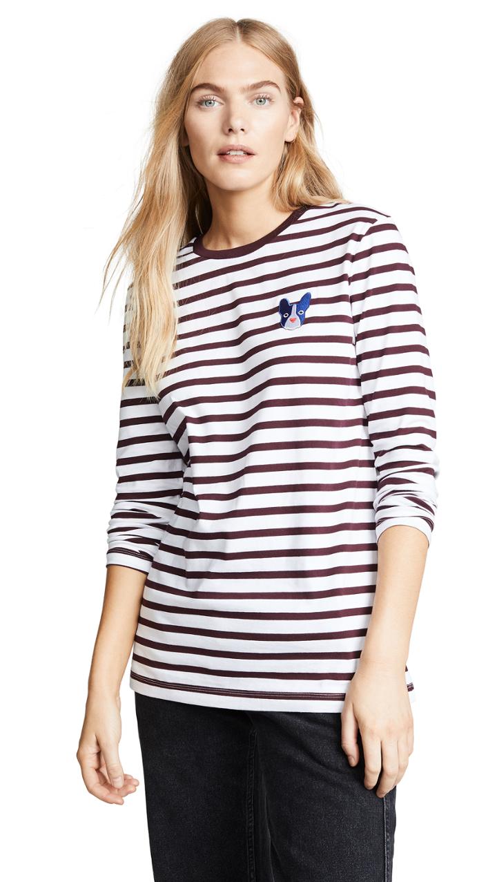 Etre Cecile Dog Badge Long Sleeve T Shirt