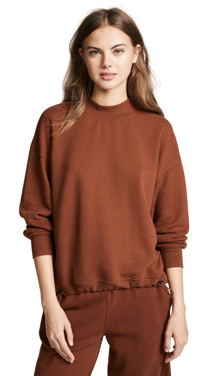 Vince Mock Neck Pullover Top