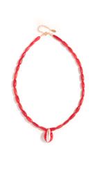 Maison Irem Bamboo Coral Shell Necklace
